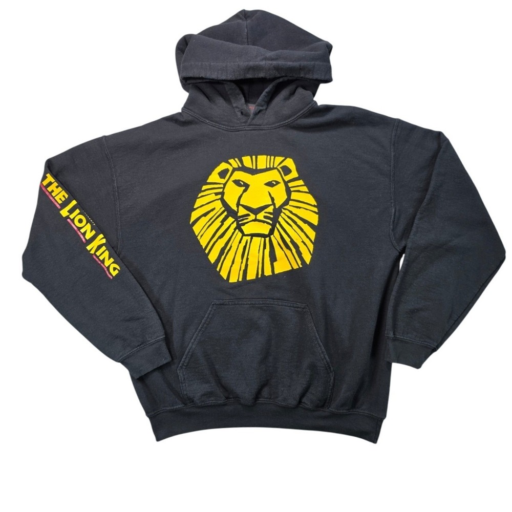 Disney The Lion King Broadway Musical Graphic Hoodie Black Men's Medium